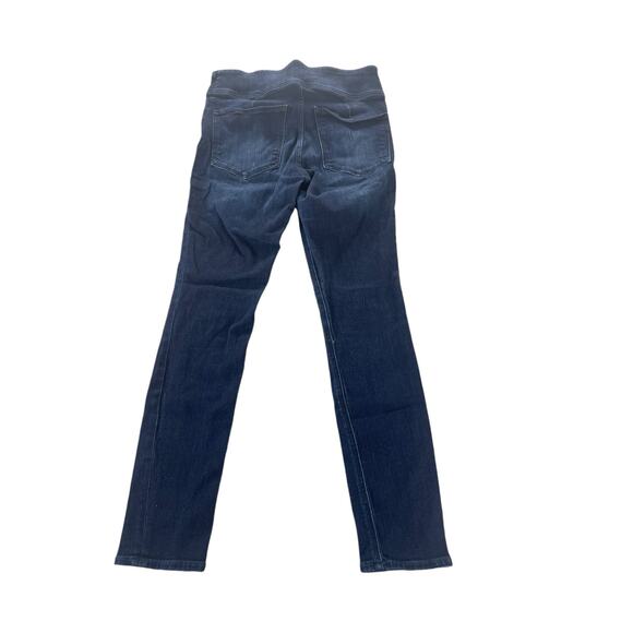 Express Dark Wash Blue Denim High Rise Legging Jegging Skinny Jeans Size 10 - Picture 5 of 10